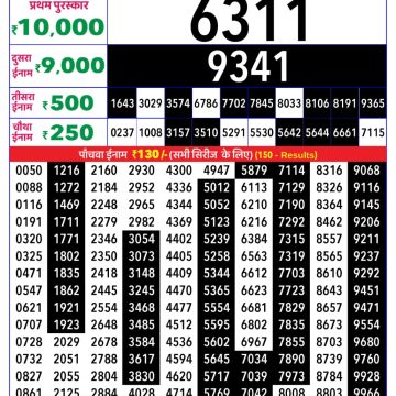 Lottery Result Today 13.03.26