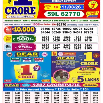 Lottery Result Today 11.03.26