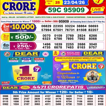 Lottery Result Today 23.04.26