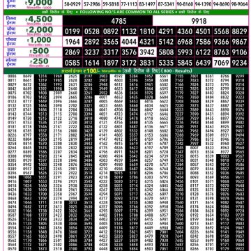 Lottery Result Today 25.05.26