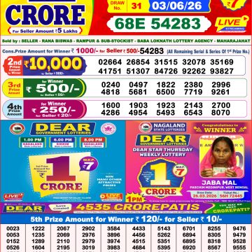 Lottery Result Today 03.06.26