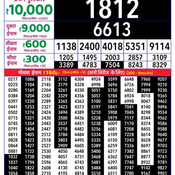 Lottery Result Today 06.06.26