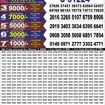 Lottery Result Today 09.06.26