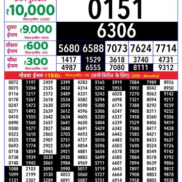 Lottery Result Today 11.06.26