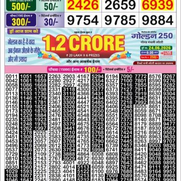 Lottery Result Today 23.06.26