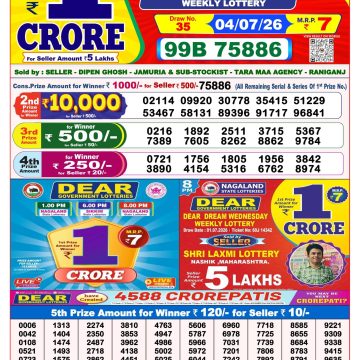 Lottery Result Today 04.07.26