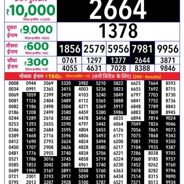 Lottery Result Today 06.07.26