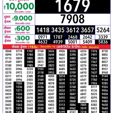Lottery Result Today 07.07.26