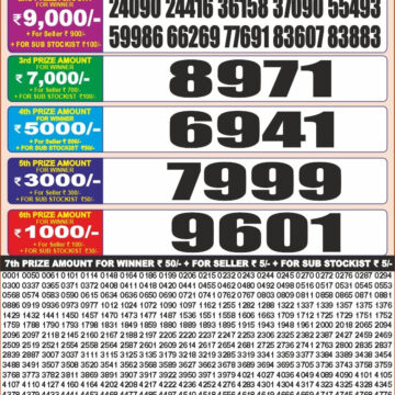 Lottery Result Today 28.07.26
