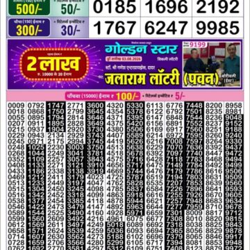 Lottery Result Today 07.08.26