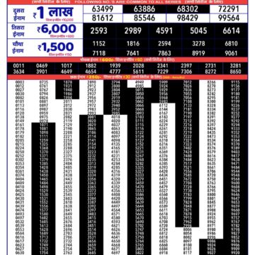 Lottery Result Today 13.08.26