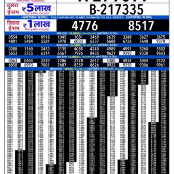 Lottery Result Today 18.08.26