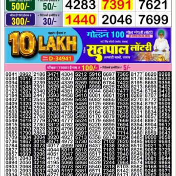 Lottery Result Today 06.08.26