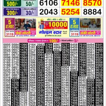 Lottery Result Today 09.08.26