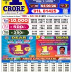04-09-26 Sikkim State Lottery 6 PM Dear Result Lottery Result Today 04.09.26