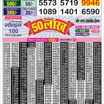 Lottery Result Today 01.09.26