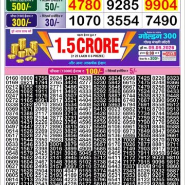 Lottery Result Today 08.09.26