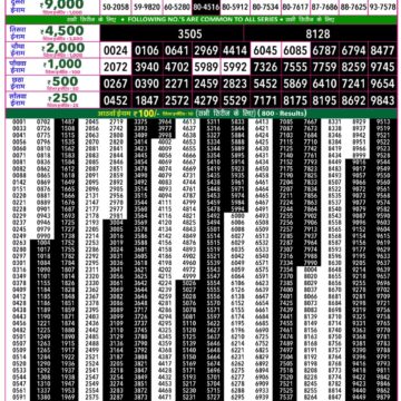 Lottery Result Today 16.09.26