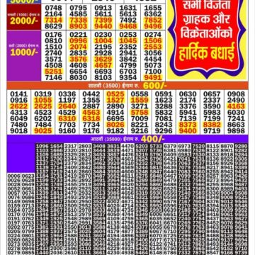 Lottery Result Today 16.09.26