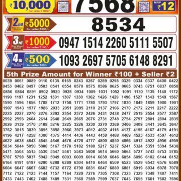 Lottery Result Today 18.09.26