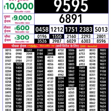 Lottery Result Today 20.09.26