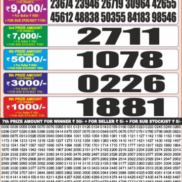 Lottery Result Today 22.09.26