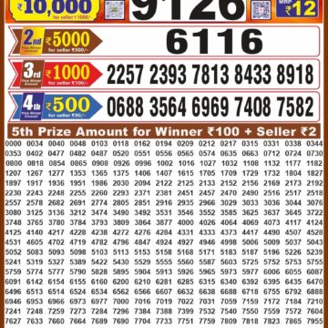 Lottery Result Today 22.09.26