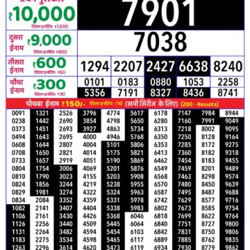 Lottery Result Today 25.09.26