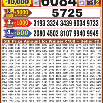 Lottery Result Today 25.09.26