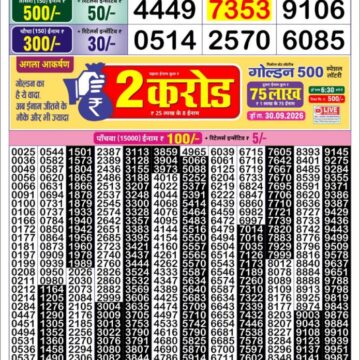 Lottery Result Today 24.09.26
