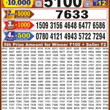 Lottery Result Today 23.09.26