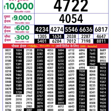 Lottery Result Today 01.10.26
