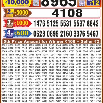 Lottery Result Today 08.10.26