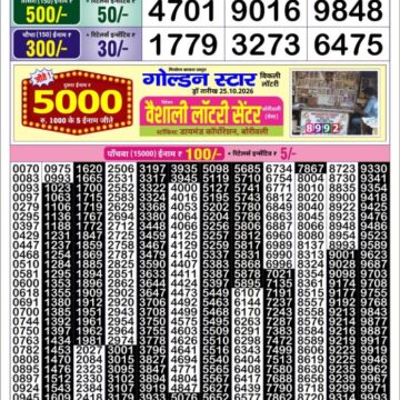 Lottery Result Today 27.10.26