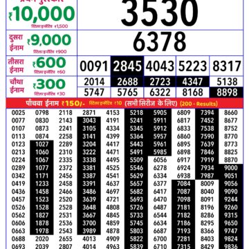 Lottery Result Today 26.10.26